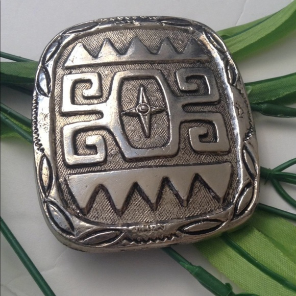 Vintage Aztec - Southwestern - Native American Belt Buckle - Picture 6 of 6